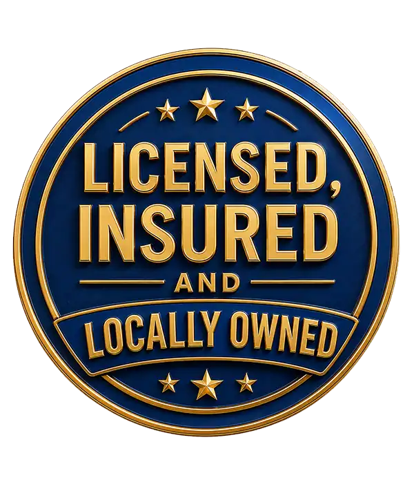 Licensed, insured, and locally owned fleet maintenance and repair provider badge